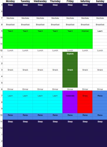 Weekly Schedule